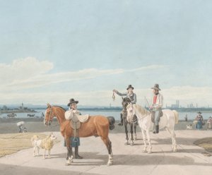 Ruiters nabij München, 1830 door Wilhelm von Kobell