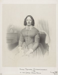 Portret van Anna Agnesia Bruce-Schimmelpenninck door Wilhelmus Cornelis Chimaer van Oudendorp