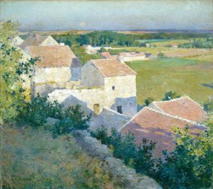 Midzomer Schemering door Willard Leroy Metcalf