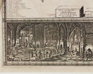 De zoutmijnen van Wieliczka bij Krakau produceerden ruwweg een derde van het inkomen van de Poolse koningen ... (gravure)