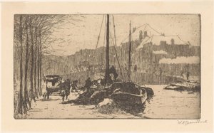 Sneeuw in de stad