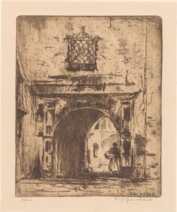 Ulm door Willem Adrianus Grondhout (signed by artist)