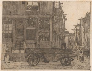 Zwanenburgwal in Amsterdam door Willem Adrianus Grondhout