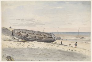 Schuiten op het strand door Willem Anthonie van Deventer