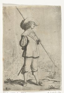 Staande soldaat door Willem Basse (attributed to)