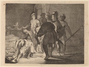 De Dood van Cato, 1634 door Willem Basse