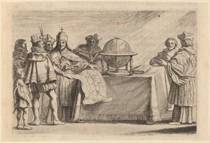 De Verdeling van de Wereld tussen Spanje en Portugal door Willem Basse