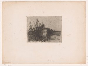 Brug over een sloot, bij Giethoorn door Willem Bastiaan Tholen