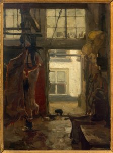 Interieur van een slachthuis