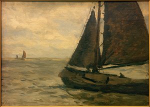 Zeilende botter door Willem Bastiaan Tholen