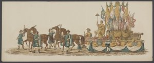 Delftse optocht van 1862, derde groep door Willem Bernardus IJzerdraat
