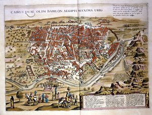 Caïro. Atlas door Wilhelm Blaeu, Amsterdam 1630. door Willem Blaeu