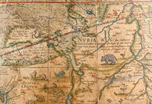 Detail van Afrika van een Terrestrische Globe
