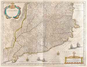 Provincie Catalonië, Spanje, in 
