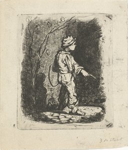 Jongetje met hoepel