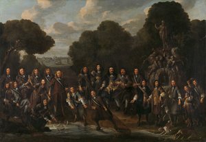 Allegorie op de bloei van de Nederlandse visserij na de Tweede Engels-Nederlandse Oorlog (1665-67) door Willem Eversdijck (attributed to)