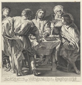 Maaltijd in Emmaüs door Willem Isaacsz. van Swanenburg