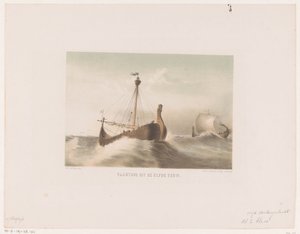 Vaartuig, 11e eeuw door Willem Jacob Hofdijk