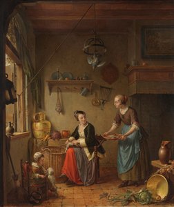 De keuken door Willem Joseph Laquy