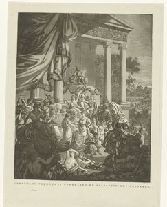 Allegorische voorstelling op het bondgenootschap tussen Nederland en Frankrijk, 1795 door Willem Kok
