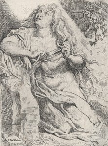 Maria Magdalena in de wildernis, ca. 1613-14 door Willem Pietersz. Buytewech