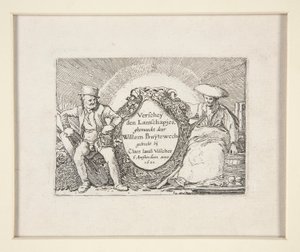 Titelpagina voor The Set of the Landscapes door Willem Pietersz. Buytewech