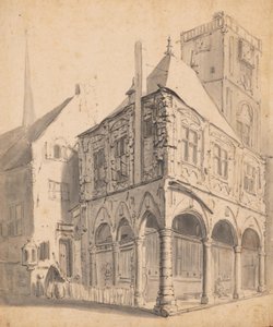 De Vierschaar van het oude stadhuis van Amsterdam door Willem Schellinks