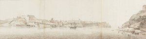 Uitzicht op Valletta op het eiland Malta, gezien vanaf Senglea door Willem Schellinks