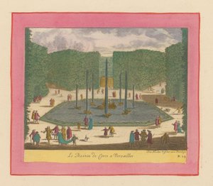 Becken und Brunnen der Ceres in den Gärten von Versailles door Willem Swidde