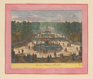Drei Brunnen in den Gärten von Versailles door Willem Swidde