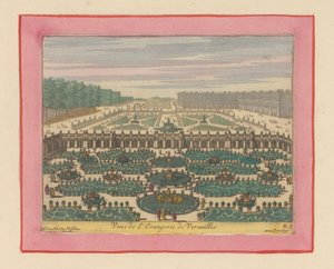 Ansicht der Orangerie von Versailles door Willem Swidde
