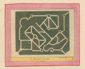 Grundriss des Labyrinths von Versailles door Willem Swidde
