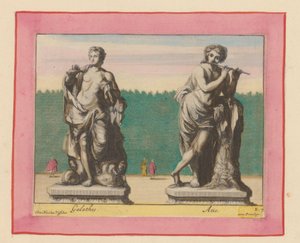 Statuen von Galatea und Acis door Willem Swidde