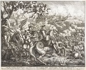 De slag bij Narva op 19 november 1700 door Willem Swidde