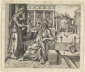 Sara vraagt Abraham om Hagar en Ismaël weg te sturen
