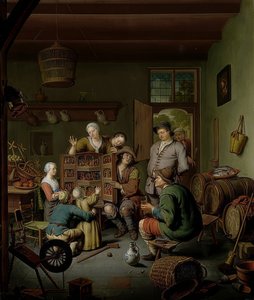 De rariteitenkast (?t Fraay Curieus) door Willem Van Mieris