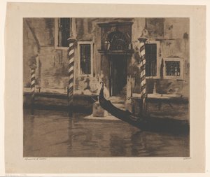 Gondel in het Canal Grande in Venetië