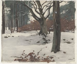 Bomen in de sneeuw door Willem Arnoldus Witsen