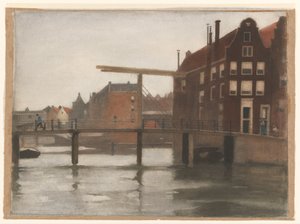 Gezicht op Uilenburg te Amsterdam door Willem Arnoldus Witsen