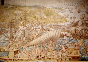 Verovering van Tunis door keizer Karel V: het beleg van Golette in 1535 (detail)