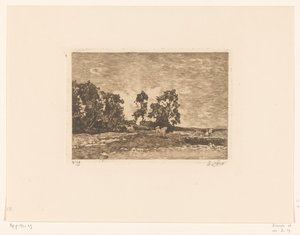 Weide met koeien door Willem de Zwart (signed by artist)