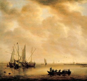 Zeegezicht door Willem van Diest