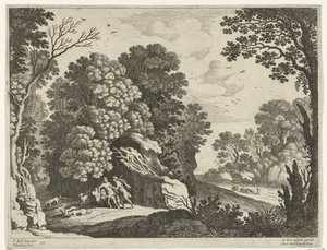Cephalus en Procris Italiaanse landschappen (serie)