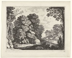 Cephalus en Procris door Willem van Nieulandt (II)