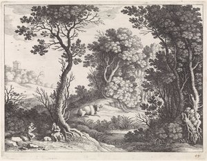 Mercurius, Argus en Io door Willem van Nieulandt (II)