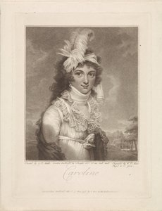 Portret van Caroline Amalia Elisabeth van Brunswijk-Wolfenbüttel
