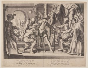 Graaf Willem die onthoofding toestaat, plaat 7 uit Thrones of Justice (Thronus Iustitiae)