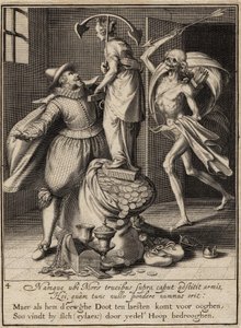 Dood met een Pijl die de Man op het Punt Staat Neer te Slaan, 1609