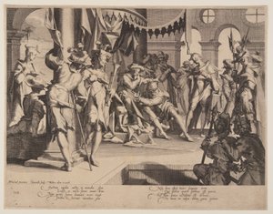 Rechter Bias die tranen vergiet, plaat 9 uit Thrones of Justice (Thronus Iustitiae) door Willem van Swanenburgh