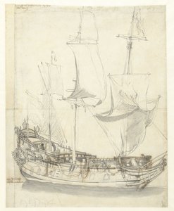 Schip de Princesse Royale van vice-admiraal Witte de With